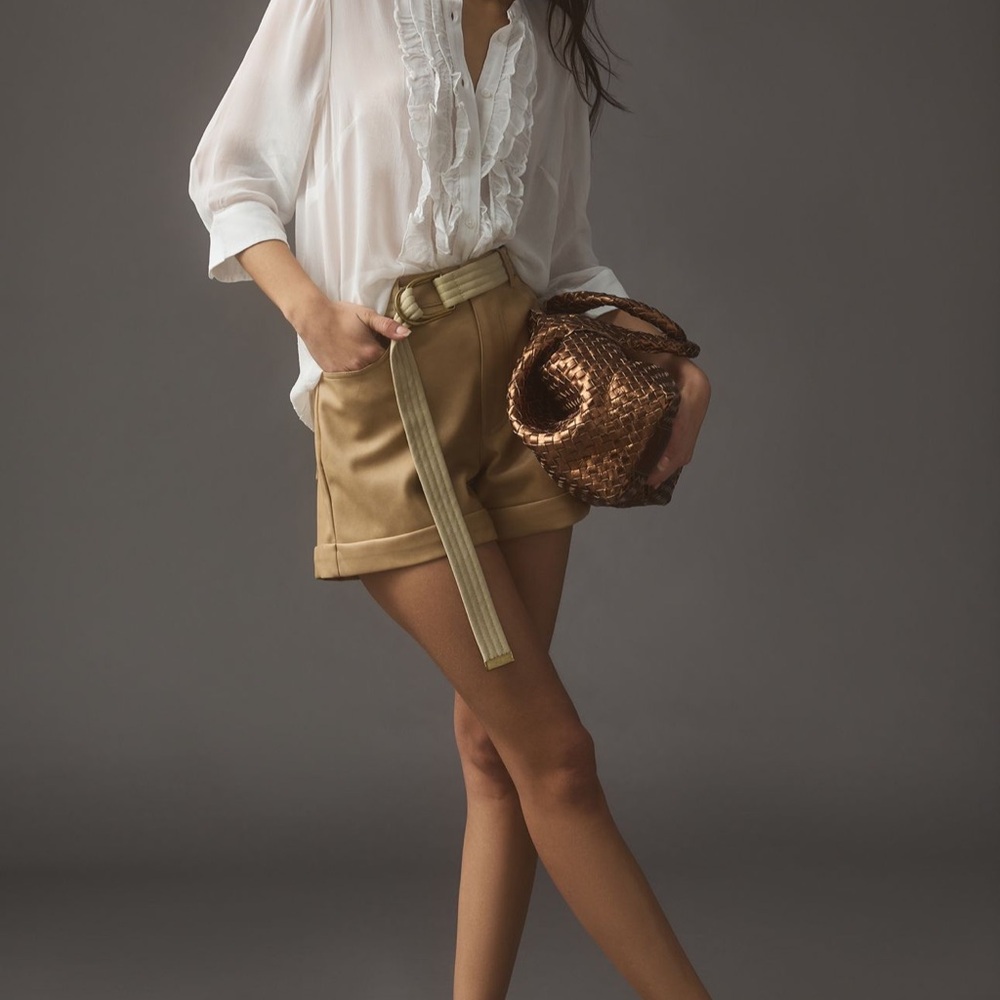 Maeve White Ruffled Blouse - Picture 3 of 9